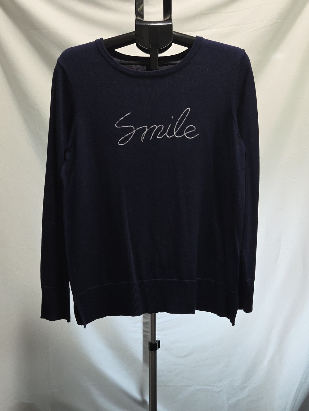 Avon Navy 'Smile' Crewneck Sweater